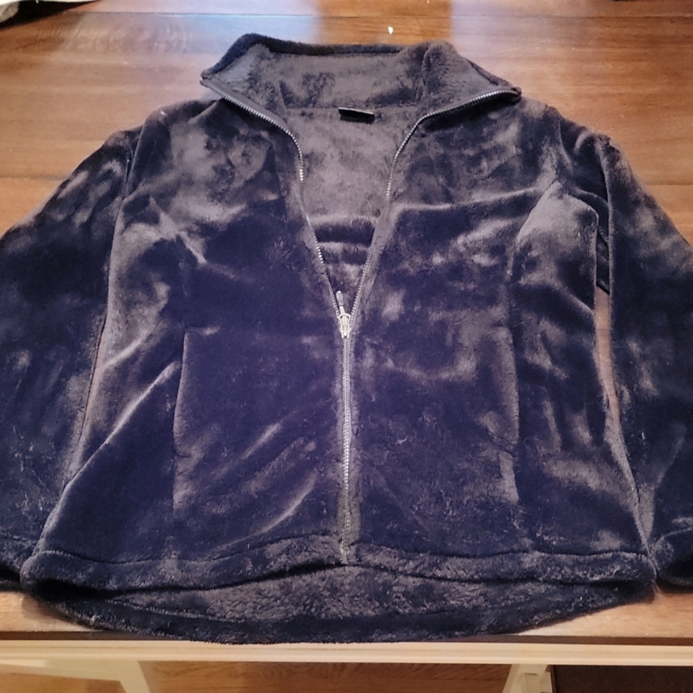 Womens Black 32 Degrees Heat Fleece Jacket.